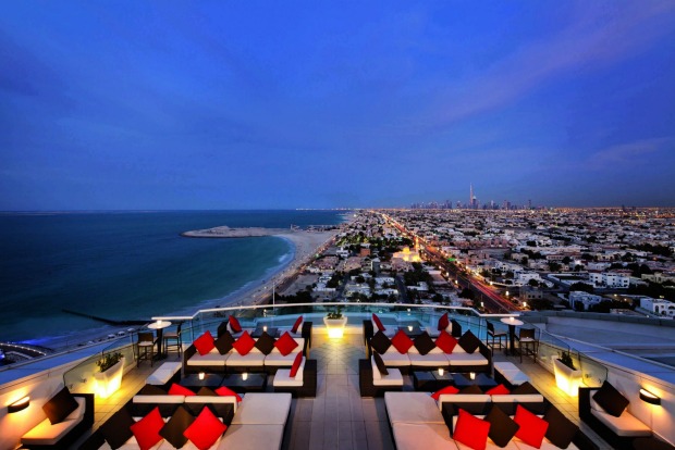 Uptown Bar at Jumeirah Beach Hotel: It's almost a surprise to find Uptown perched atop the family-friendly Jumeirah ...
