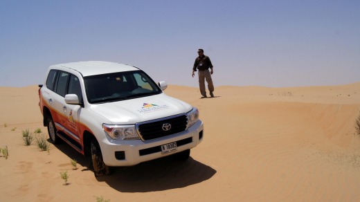 Arabian Adventures provide air-conditioned, off-road vehicles for a bit of dune bashing.