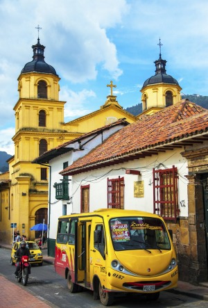 The Candelaria neighbourhood of Bogota, Colombia.