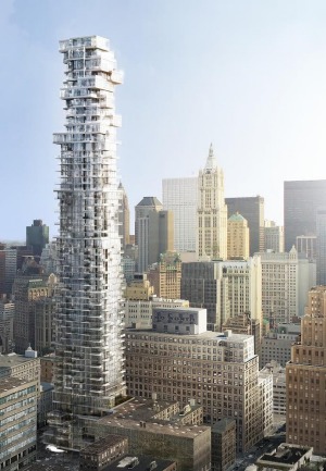 New York Jenga Building, USA.