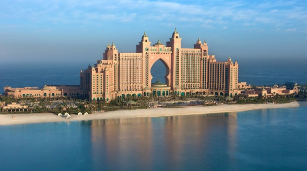 Water, eater everywhere: The Palm Atlantis is an underwater-themed resort covering 46 hectares.