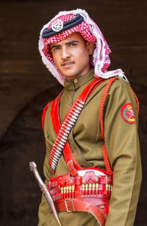 A guard in Petra, Jordan.