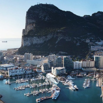 The 142-metre long yacht in Gibraltar will be permanently anchored in the Ocean Village Marina, with the Rock of ...