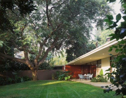 A bungalow with its own yard, Chateau Marmont.