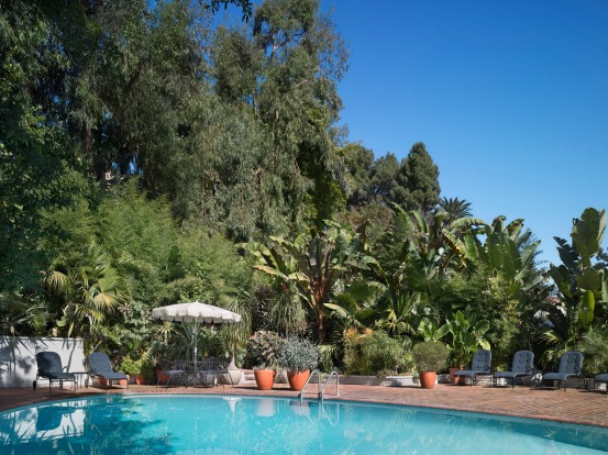 The pool at Chateau Marmont, West Hollywood.