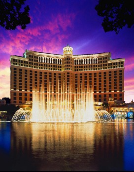 Sunset at the Bellagio.