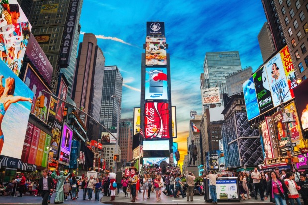 Times Square, New York City: The third most checked-in location is no surprise.