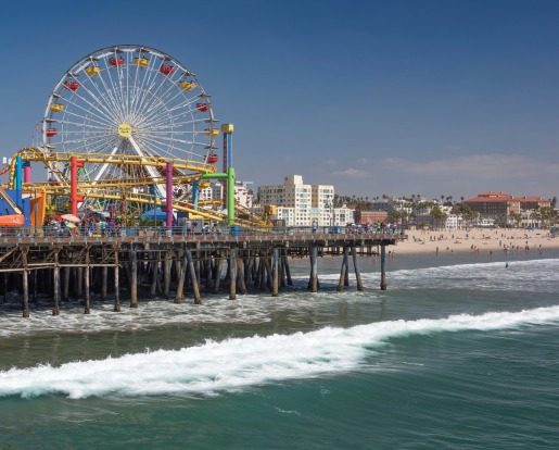 Santa Monica Pier, Los Angeles: The 18th most checked-in place on Facebook.