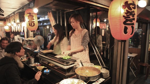 Meal time: Tokyo might have a reputation for being expensive, but you'll find eating out is cheaper than in Australia.