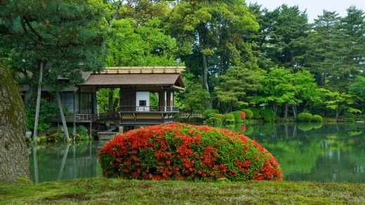 Gardens at Kanazawa.
