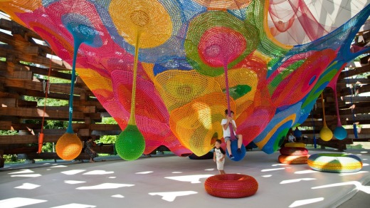 The "Woods of Net" by Toshiko Horiuchi.