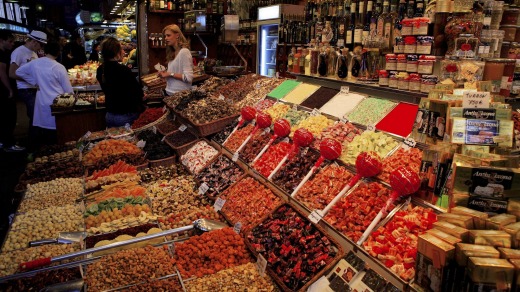 Colourful history: La Boqueria, Barcelona.