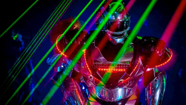 A performer dressed as a Robot is seen during a show at The Robot Restaurant on Tokyo, Japan.