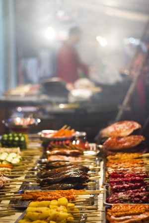 A huge range of Chinese street food.