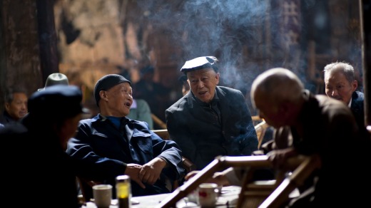 A teahouse in Chengdu.