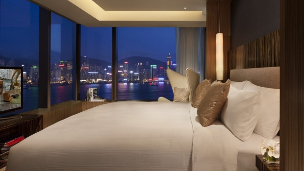 View master: a bedroom in Hong Kong's Hotel Icon.