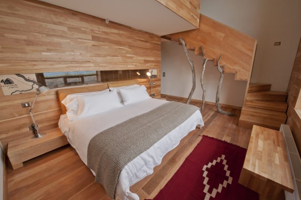 One of the Tierra's three suites - split level spaces covering 51 square meters, with one enormous floor-to-ceiling ...