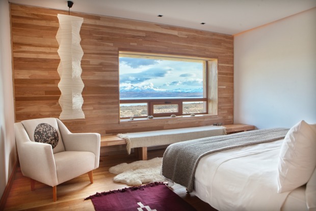 A room at Tierra Patagonia.