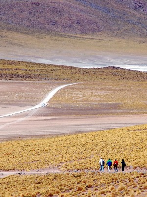 The Atacama desert in Chile.