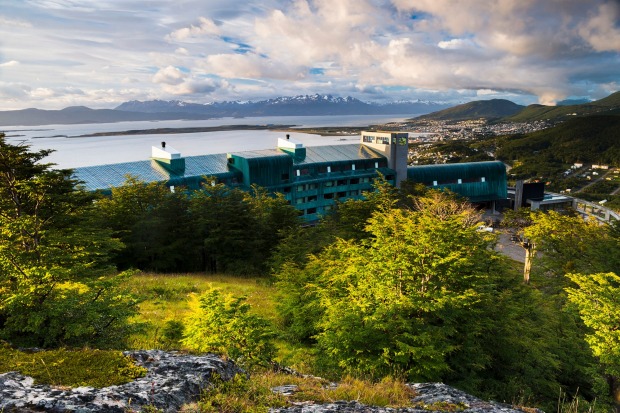 Hotel Arakur overlooks Ushuaia, the southern most city in the world.