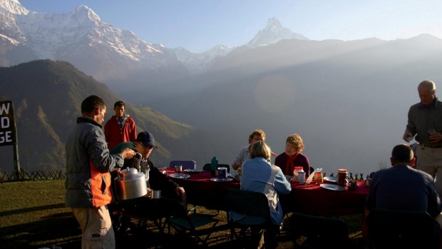 Reaching Annapurna base camp, in the Himalayas, is a manageable goal for a family trip.
