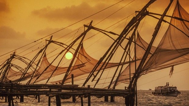 The Chinese fishing nets in Kerala are a tourism icon.