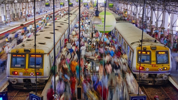 Victoria Terminus railway station in Mumbai.