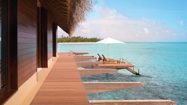 A Grand Water Villa at One&Only Reethi Rah.