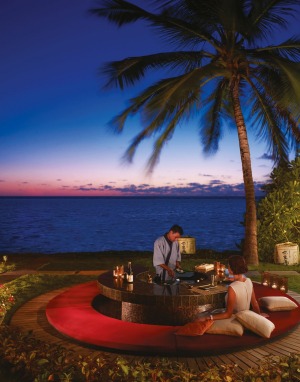 Japanese teppanyaki under the stars at the One & Only Reethi Rah.