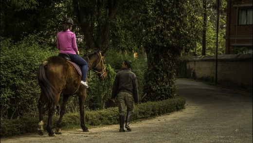 Guided tour: Horse-riding is among the activities offered at Gokarna Forest Resort.