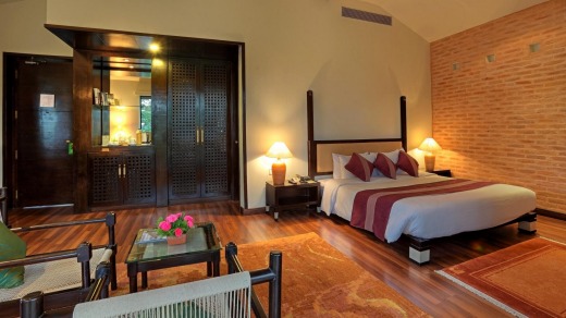 Well appointed: The Junior Suite at Gokarna Forest Resort is spacious.