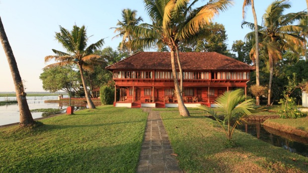 Coconut Lagoon, Kerala: Accessible only by boat, Coconut Lagoon in the Kerala backwaters of India is known for its ...