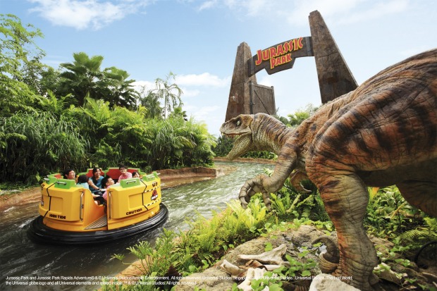 The Lost World - Jurassic Park Rapids Adventure, Universal Studios Singapore.