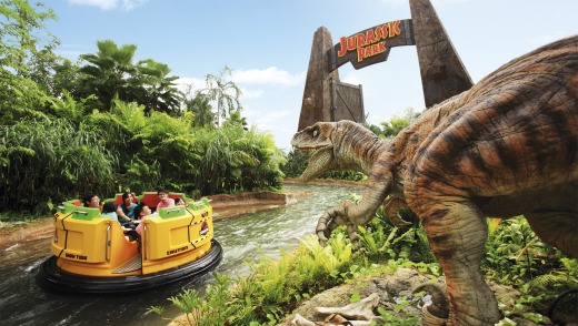 The Lost World - Jurassic Park Rapids Adventure, Universal Studios Singapore.
