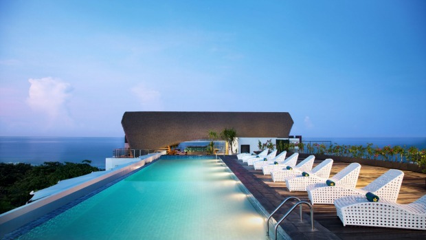 The rooftop pool at Citadines Kuta Beach, Bali.