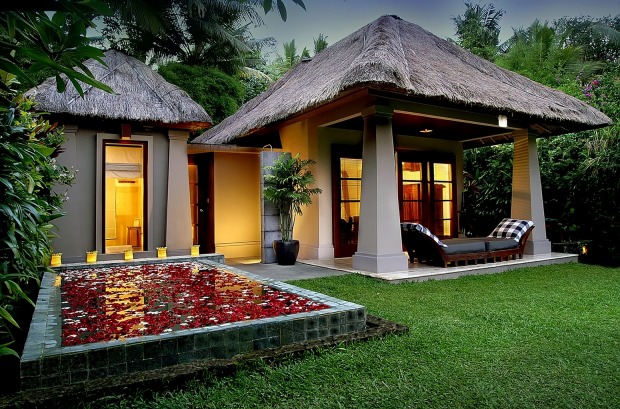 A delux pool villa at Maya Ubud.