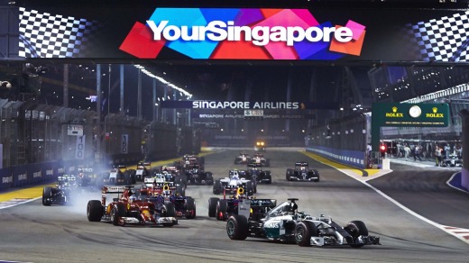The Singapore F1 Grand Prix.