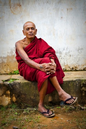 MONKS EN MASSE: Near the teak bridge, an extraordinary spectacle unfolds each morning at Mahagandayon Monastery when ...