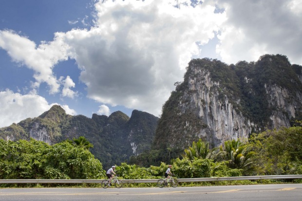 The route takes us into Khao Sok National Park.