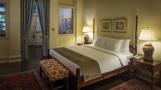 The rooms have a colonial elegance.
