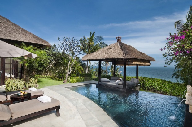 Sea views from the pool at Ayana.