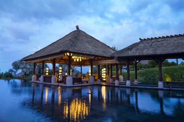 Ayana's pool and poolside bar.