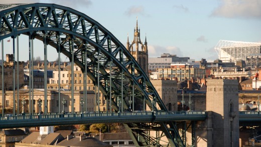 Tyne Bridge, Newcastle where you can find the Bridge Tavern.