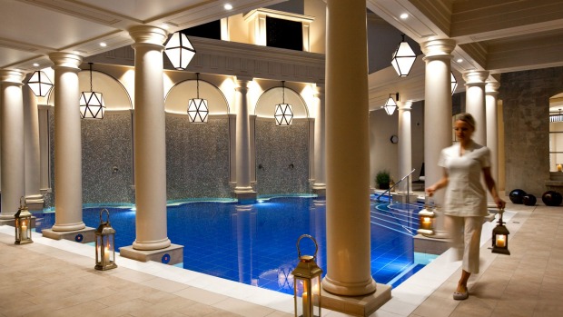 Guests can take the Bath House Circuit, moving between two smaller thermal pools, sauna, steam room and ice alcove, ...