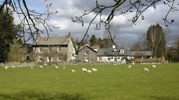 The village surrounding  L'Enclume restaurant.