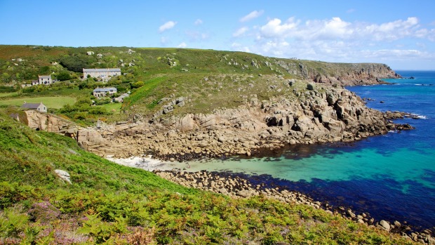 Porthgwarra Cove, one of the spectacular coves around the Cornish coast.