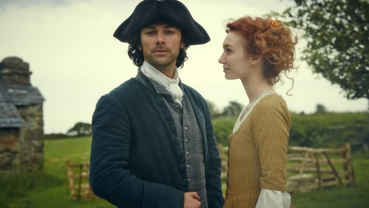 Ross Poldark and his wife Demelza, the two stars of <i>Poldark</i>.