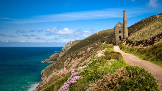 The disused Wheal Coates tin mine near St Agnes Head in Cornwall.