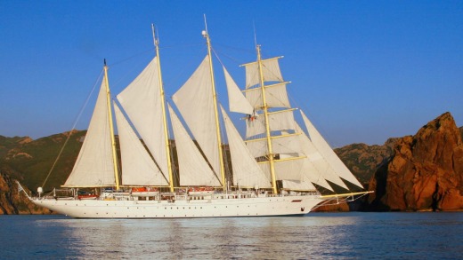 Tall ship sailing: Star Clippers.