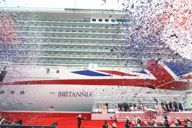 Britannia, P&O Cruises: Launched in March 2015, P&O 's new 143,000-tonne cruise ship with a massive Union Jack on the ...